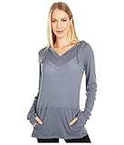 ExOfficio Women's BugsAway Lumen Hoody, Steel Onyx, X-Small