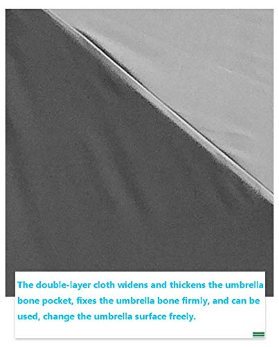 Parasols 6,6 Ft / 2 M Vierkante Patio Tuintafelparaplu, Perfect Voor Buitentuin, Strand Commerciële Evenementenmarkt… - Afbeelding 8