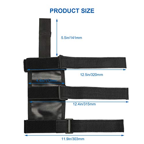 Linkstyle Jeep Fire Extinguisher Mount Holder 3 lb, Adjustable Roll Bar Compatible with Jeep Wrangler, Unlimited, CJ, JK, JKU, JL, JLU, TJ, Rubicon, Sahara, Sport