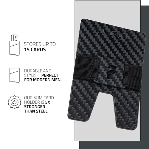 Fidelo Slim Wallet for Men – RFID Blocking Minimalist Credit Card Holder with Sliding Pop-Up Design - Push Button Men's Wallets - Front Pocket Wallet2