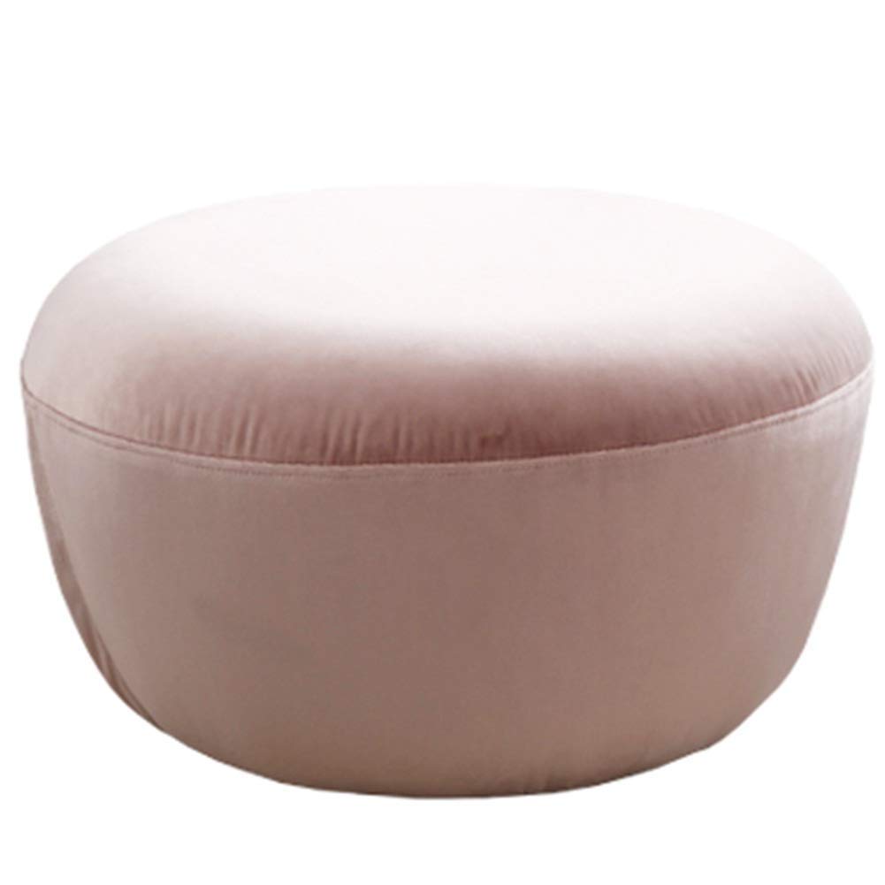 Reposapiés MU de salón nórdico: taburete bajo de 36 x 27 cm para sofá