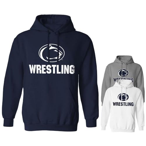 The Family Clothesline Penn State Officially Licensed Adult Wrestling Logo Hooded Sweatshirt Medium White