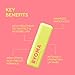 BYOMA Liptide Lip Mask - Lightweight, Overnight Mask - Peptide Lip Treatment with Peptides, Babassu Oil & AHA - Hydrating, Exfoliating Balm - 0.16 oz