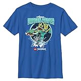 Fifth Sun ユニ 子供用 レゴ ニンジャゴ アクア ドラゴン パワー ボーイズ 半袖 Tシャツ, ロイヤルブルー, Medium