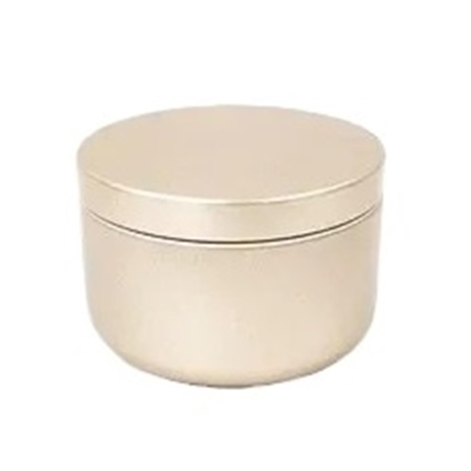 Candle Tins, Aluminum Round Candle Tin Jar 50ml 53x37mm Multicolor 10/20/30/50/80 Pcs(Frosted Gold,30pcs)