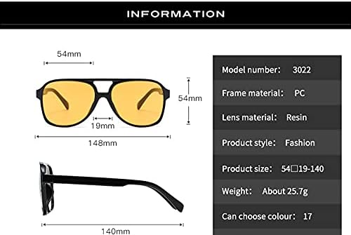 YAMEIZE Klassisch 4Pack Rechteck Sonnenbrille für Damen Herren Retro