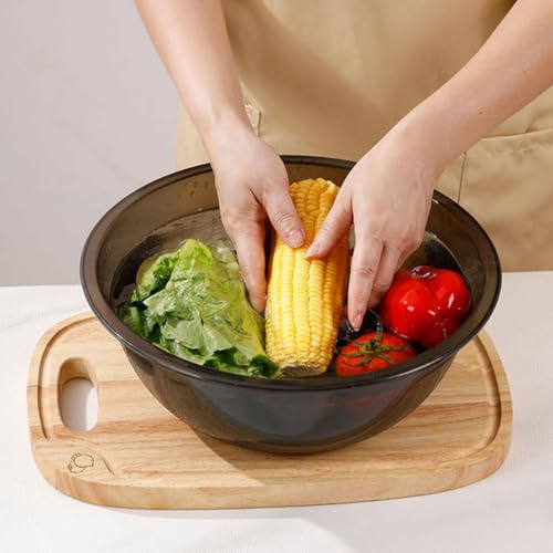 Tazón acrílico para mezclar alimentos 30 cm gris miniatura 5