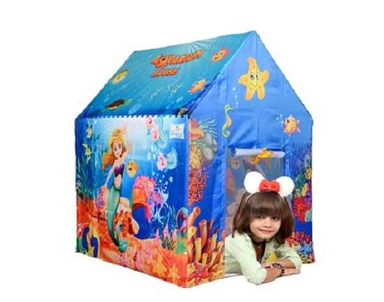 Children Boy Girls Portable Castle Playhouse | Medium Size Light Weight Kids Play Tent House for 3-13 Year Old Kids Girls and Boys(Aquarium House Tent) (B0CQFZWNXY) Amazon Price History, Amazon Price Tracker