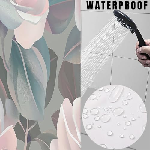 Rideau de douche tissu polyester imperméable 180x200 lavable - 6