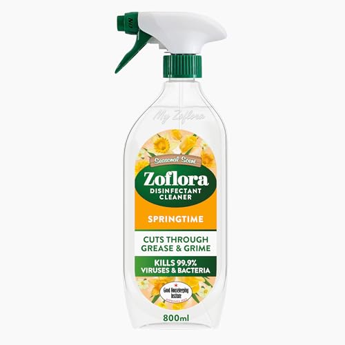 Zoflora Springtime Multipurpose Disinfectant Spray, Antibacterial Multi-surface Cleaner, Pet-Friendly, Kills 99,9% of Bacteria & Viruses, 1 x 800ml