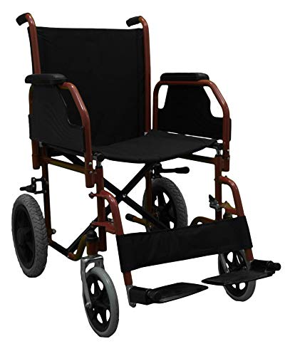 Nebucor Silla De Ruedas De Traslado, color, Adulto, pack...