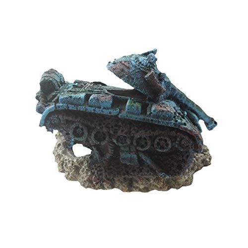 emours Ruin Tank Reptile Fish Hideout Cave Aquarium Decor Medium
