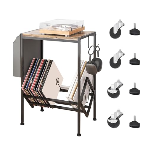Support Double Étage pour Porte-Disques et Rangement Salon ou Studio - 2