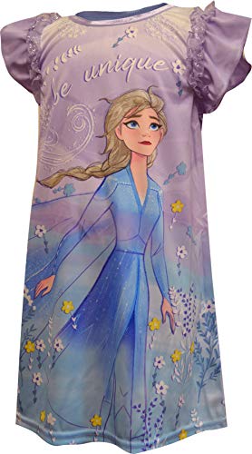 AME Sleepwear Girls Frozen II Elsa Be Unique Toddler Nightgown (3T) Purple