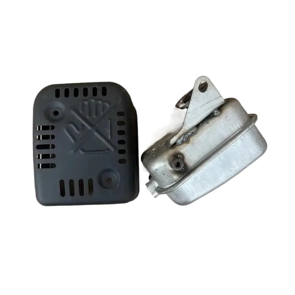 Silenciador EX13 EX17 y tapa compatible con motor escape EX21 4T de carcasa de repuesto