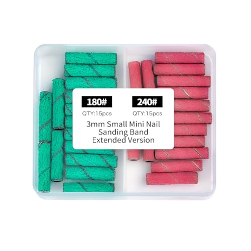 80# 120# 180# 240# 小さなサンディングバンド爪ドリル爪やすりサンディングバンドマニキュアとペディキュア用品