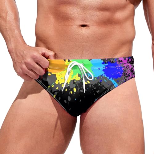 Slip De Bain Homme SEAUR Taille Basse Avec Coussin Amovible - Maillot Compétition Piscine Plage
