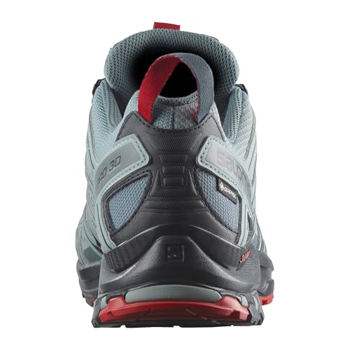 Salomon Salomon Men’s XA PRO 3D Gore-Tex Waterproof Trail Running Shoes - Lead/Black/Barbados Cherry - 11