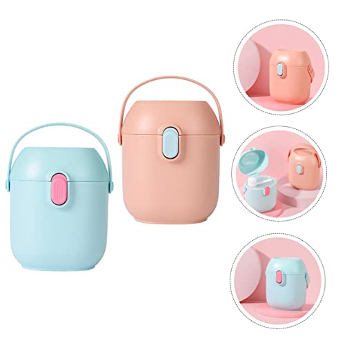 GAFOKI 2 Conjuntos De Caixa De Leite Em Pó Fórmula De Bebê Em Pó Fórmula De Bebê E Criança Leite Em