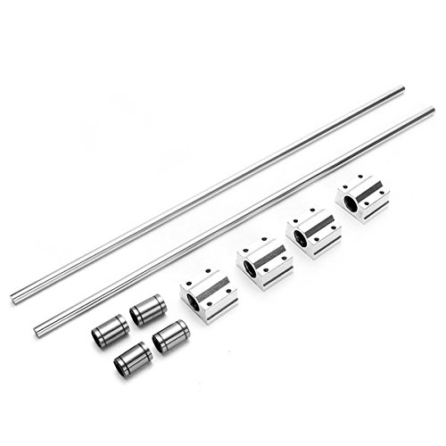 KingLan 10pcs 8mm Linear Motion Rod With SCS8UU Linear Motion Bearing And LM8UU Linear Bearings Set