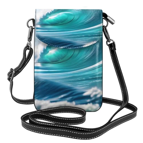 Sac bandoulière femme cuir portable petit format à motif moderne