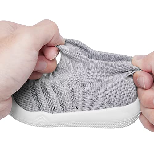 Image of Eashi Baby Boy Girl Non-Skid Indoor Infant Walking Shoes Breathable Warm Elastic Sock Shoes with Memory Sole Protect Toes Outdoor Sneakers