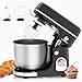 SUPERLEX Küchenmaschine 3 in 1 Teigmaschine Klein 1300W mit 5L Edelstahlschüssel 8 Geschwindigkeiten Knetmaschine Mixer Kitchen Aid mit Knethaken Rührbesen Schneebesen Spritzschutz für Brotteig Teig