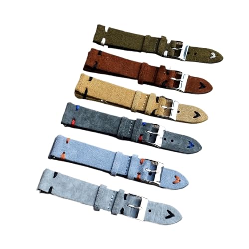 Correa de reloj de cuero azul para solucionar el desgaste de tus bandas de 18mm 3