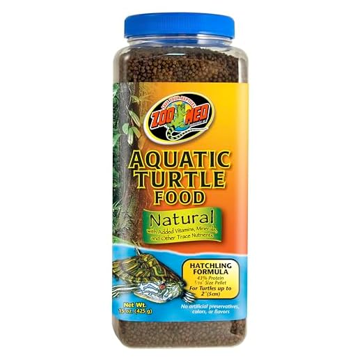 Zoo Med Natural Aquatic Turtle Food, Hatchling Formula, 15-Ounce
