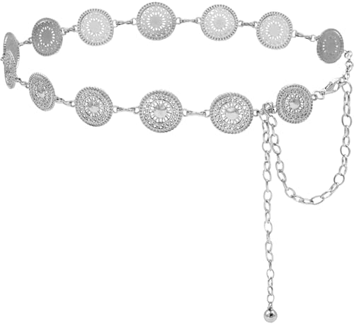 Women's Waist Chain Belts Adjustable Metal Waist Belt Belly Link