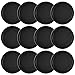 Coopay 12 Pieces Home Air Hockey Pucks 2.5 Inch Heavy Replacement Pucks for Game Tables Equipment Accessories, 13 Grams (Black)