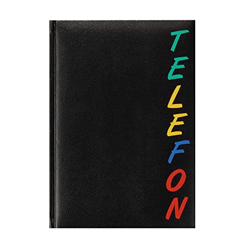 Herlitz 22376 Adressbuch A5 Rainbow wattierter Einband schwarz mit 24-teiligem Register A-Z Telefonbuch (Telefonbuch | Adressbuch)