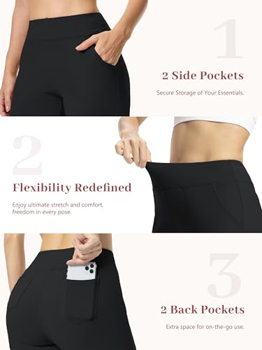 SEVEGO Tall Women's 32/34/36 Inseam Wide Leg Yoga Pants High Waist Stretch Dress Casual Long Sweatpants with Pockets4