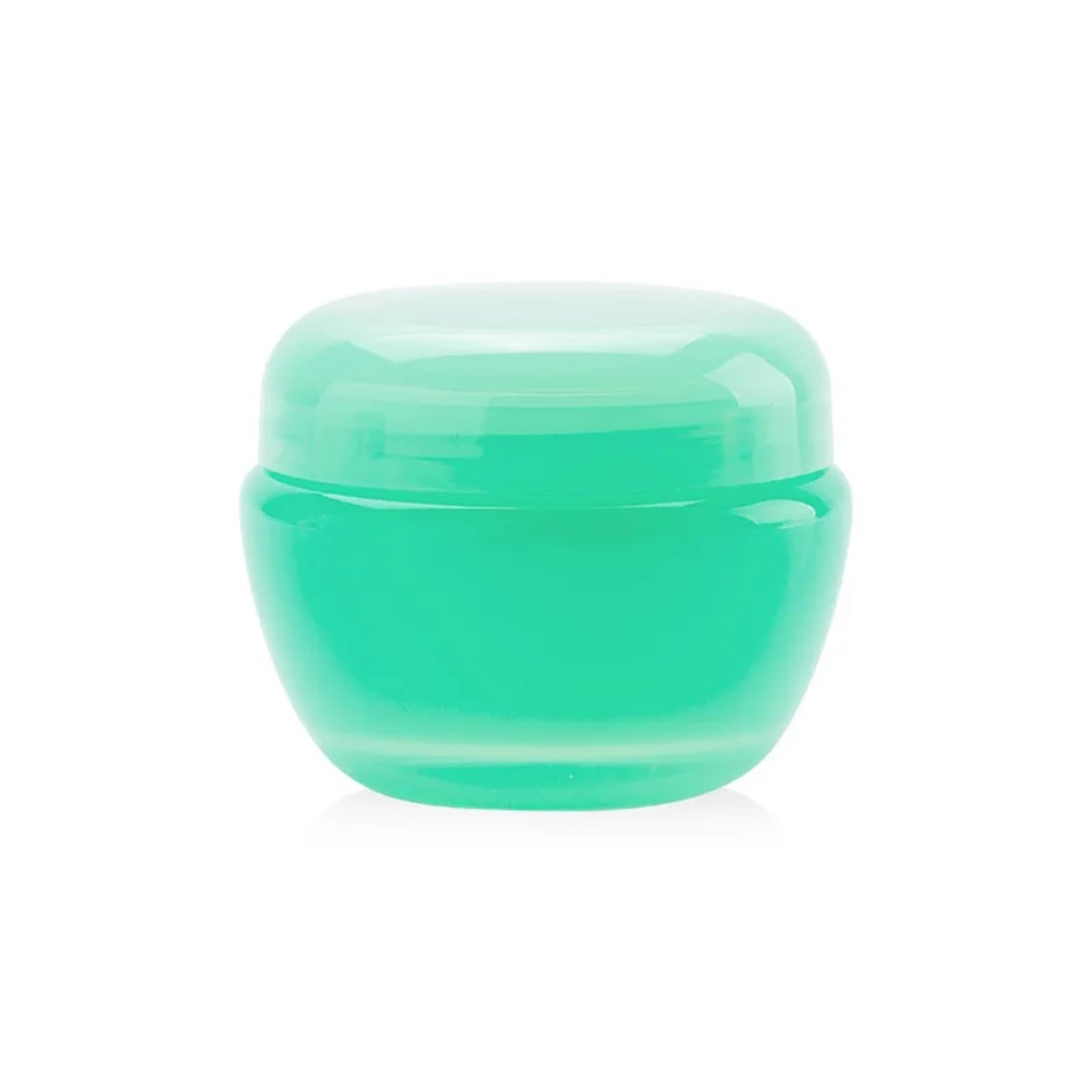 Travel Size Jars 50pcs 5-10g Mushroom Plastic Cosmetic Jars for Lip Balm Face Cream Lotion Samples(Green,5ml)