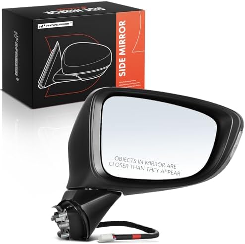 A-Premium Passenger Side Power Mirror - Compatible With 2022 Honda Civic, Heated With Turn Signal & Blind Spot Detection