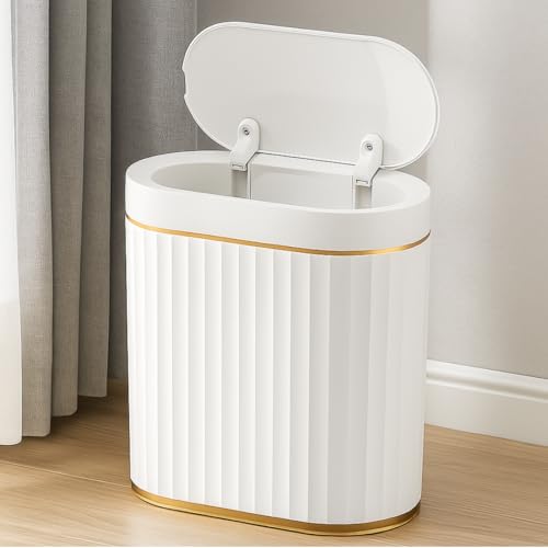 Lixeira Automática 7 Litros com Sensor de Movimento – Tampa Inteligente Sem Contato, Vedação Hermética, Design Moderno, Resistente à Água – Ideal para Cozinha, Banheiro, Escritório