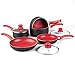 Price comparison product image 8PC Non Stick Induction Stone PAN Set Saucepan Frying PAN Pot COOKWARE (RED)