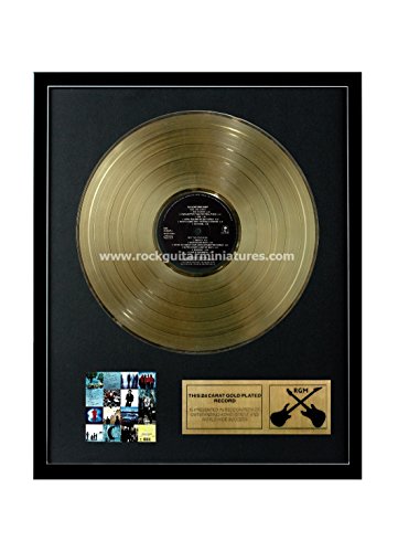 Rock Guitar Miniatures RGM1139 U2 - Achtung Baby Gold Disc 24K Plated LP 12