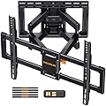Perlegear UL Listed Full Motion TV Wall Mount for 42-90 inch TVs up to 132 lbs, TV Mount with Dual Articulating Arms, Tool-Free Tilt, Swivel, Extension, Leveling, Max VESA 600x400mm, 16" Studs, PGLF8.