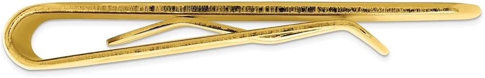 Diamond2Deal Gold-Plated Kelly Waters Black & Grey Colored Money Clip (Length: 20 mm, Width: 56mm)