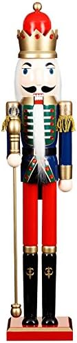 New Giant Style festive spirit Chirstmas Decoration Jumbo Nutcracker - 91cm - Blue