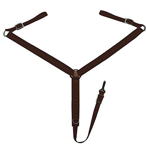 Collier de poitrine cheval de tirage nylon harnais attelage Intrepid International noir