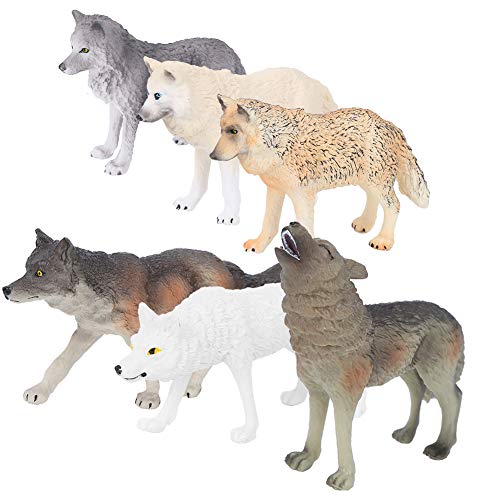 Jouet de Figurine Animale Loup pour créer un diorama sauvage dans la chambre