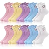 Eurzom 10 Pairs Socks Womens Crew Elastic Ankle Length...