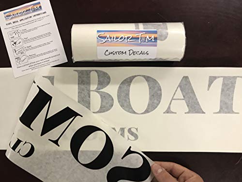 image for Sailor Tom Custom Vinyl Decals | Custom Boat Name Registration Numbers