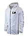 SCREENSHOT SCREENSHOTBRAND-S51005 Lightweight Hooded Water Resistant Windbreaker - Zip-up Fashion Map Print Rain Jacket-White-Small