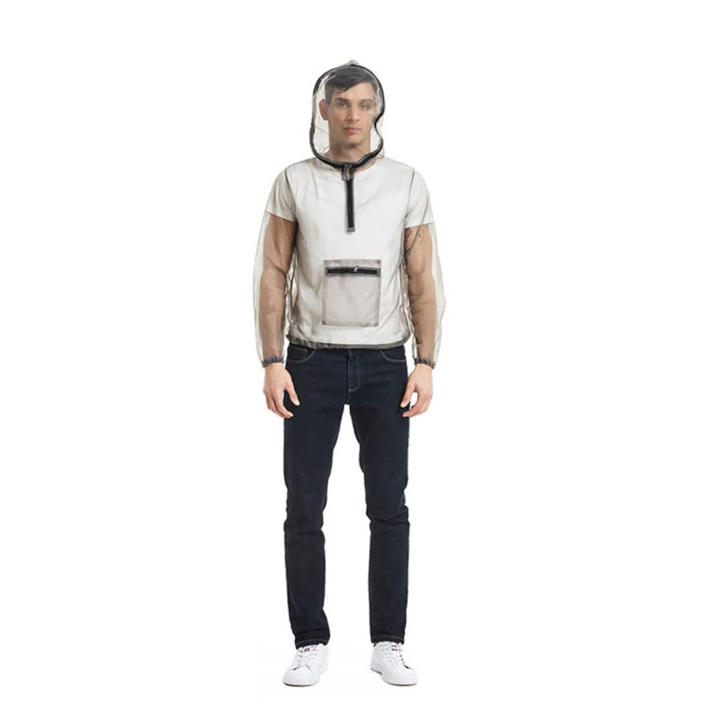 Zanzariera, Tuta antizanzare con cappuccio Rete antizanzare Maglia estiva Protezione dagli insetti Abbigliamento Traspirante Anti-insetti Leggera Protezione per la pesca Campeggio all'ape