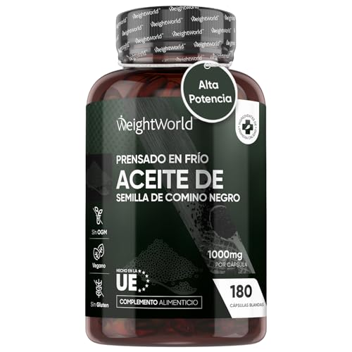 Aceite de Comino Negro 1000mg, 180 Cápsulas