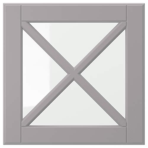 Ikea BODBYN Glastür mit Querstange 40x40 cm grau