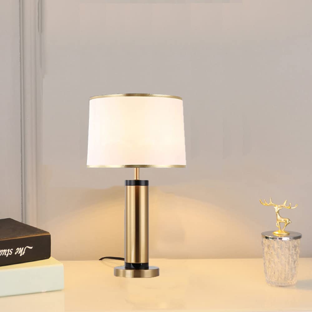 Mengjay Lámpara Cerámica de mesita,Lámpara de mesa con base de cerámica y pantalla de tela beige,Lamparas de mesita de noche,Lámpara Escritorio Diseño Clasico,para dormitorio, fiesta, comedor